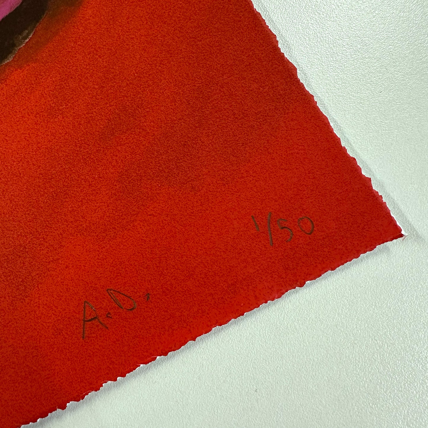 Red Composition with Violin