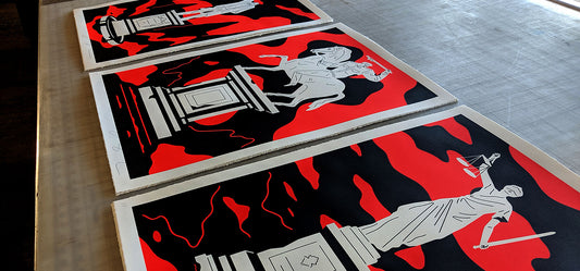 Cleon Peterson serigraph series Monuments to Power