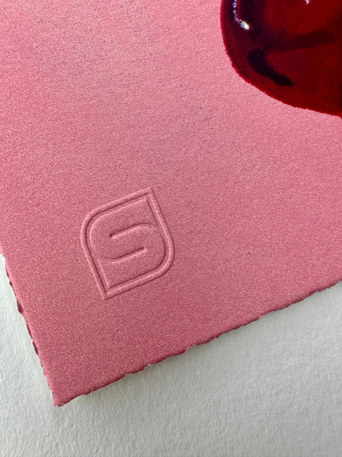 Pink Composition with Cherry Pie