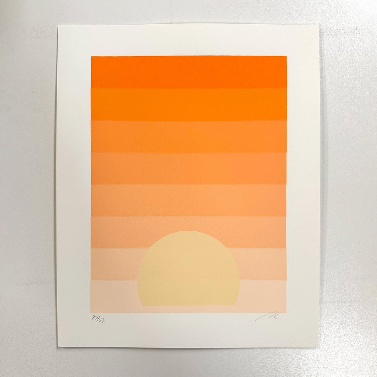 Tony Clough Orange Sunset