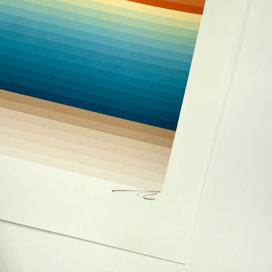 Southern Sunset in 49 Horizontal Stripes of Slightly Different Colors