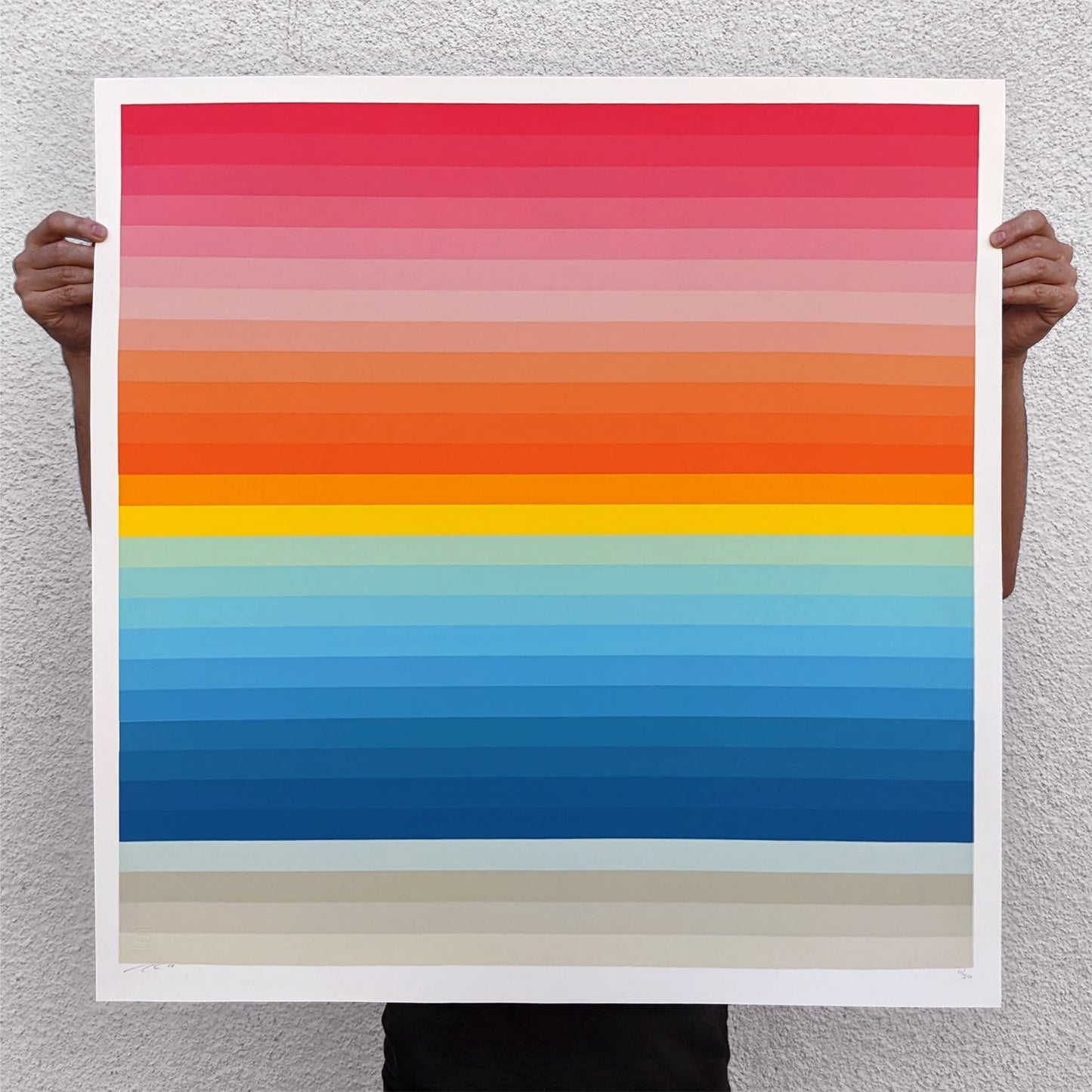 Western Sunset in 28 Horizontal Stripes