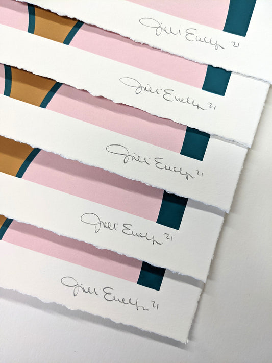 It's a love / hate relationship (pink/teal)