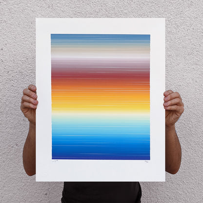 120 Horizontal Stripes in Slightly Different Colors